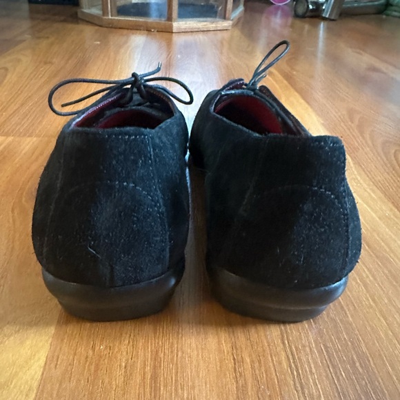 Salvatore Ferragamo Sport Laced Suede Leather Loafer, Black, US 81/2 - Picture 4 of 10